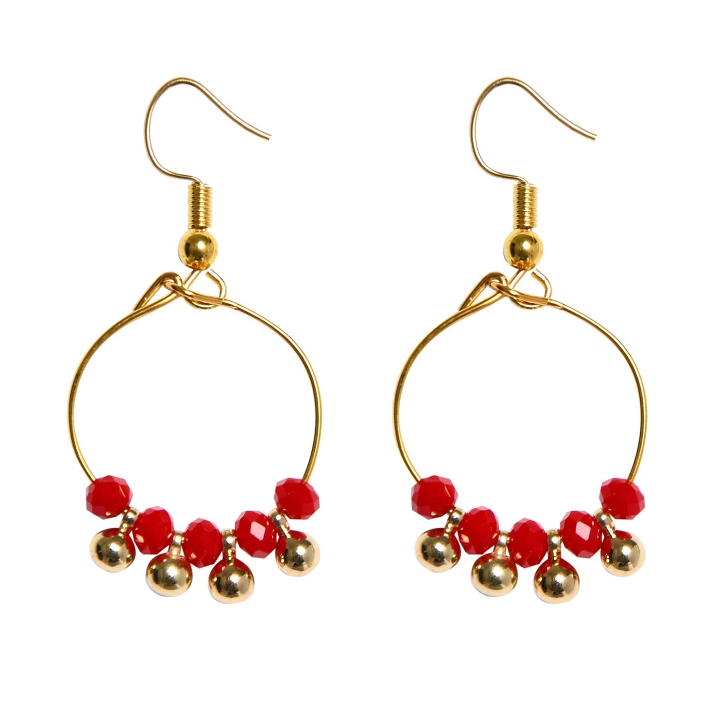 MINKY EARRINGS - BURGUNDY