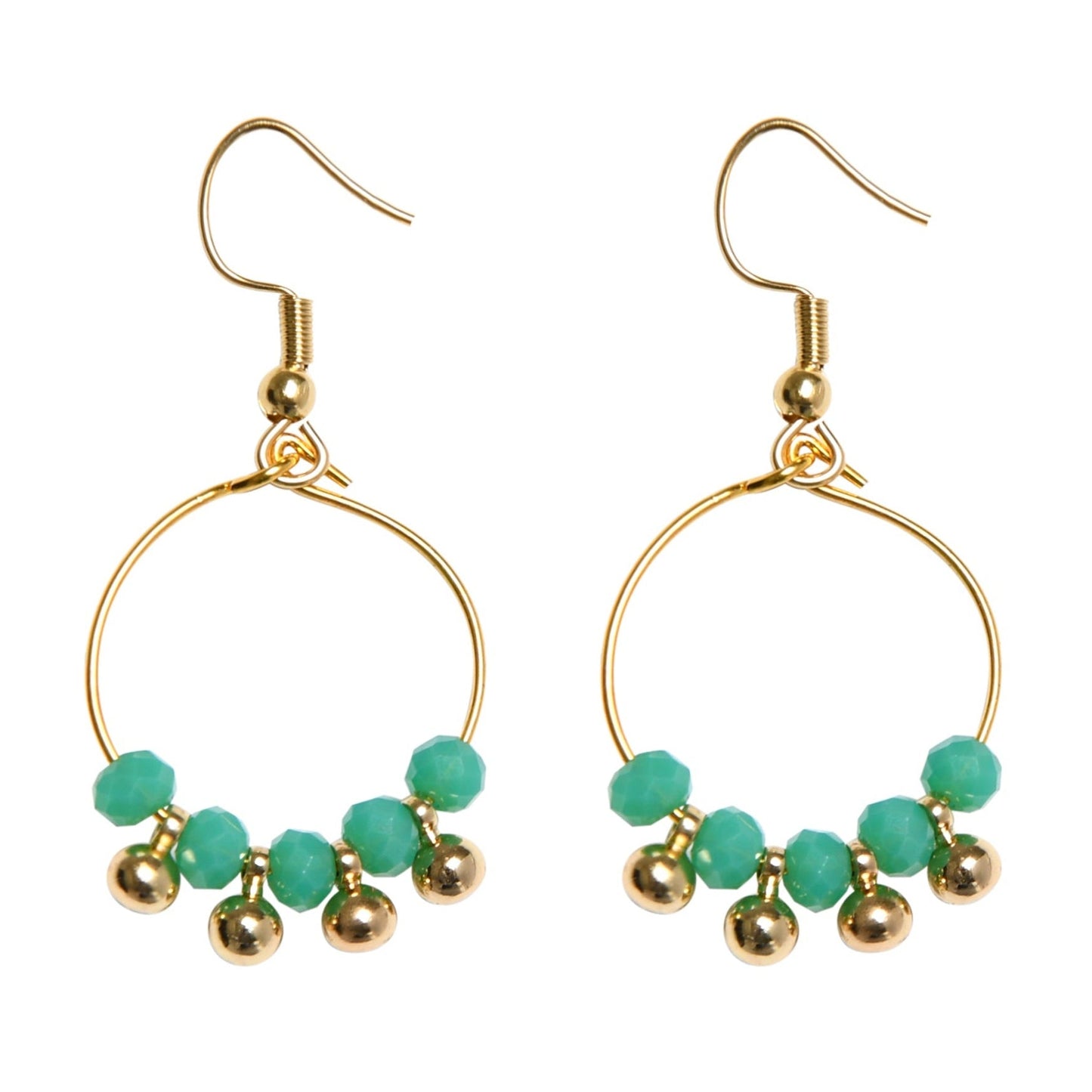 MINKY EARRINGS - AQUA
