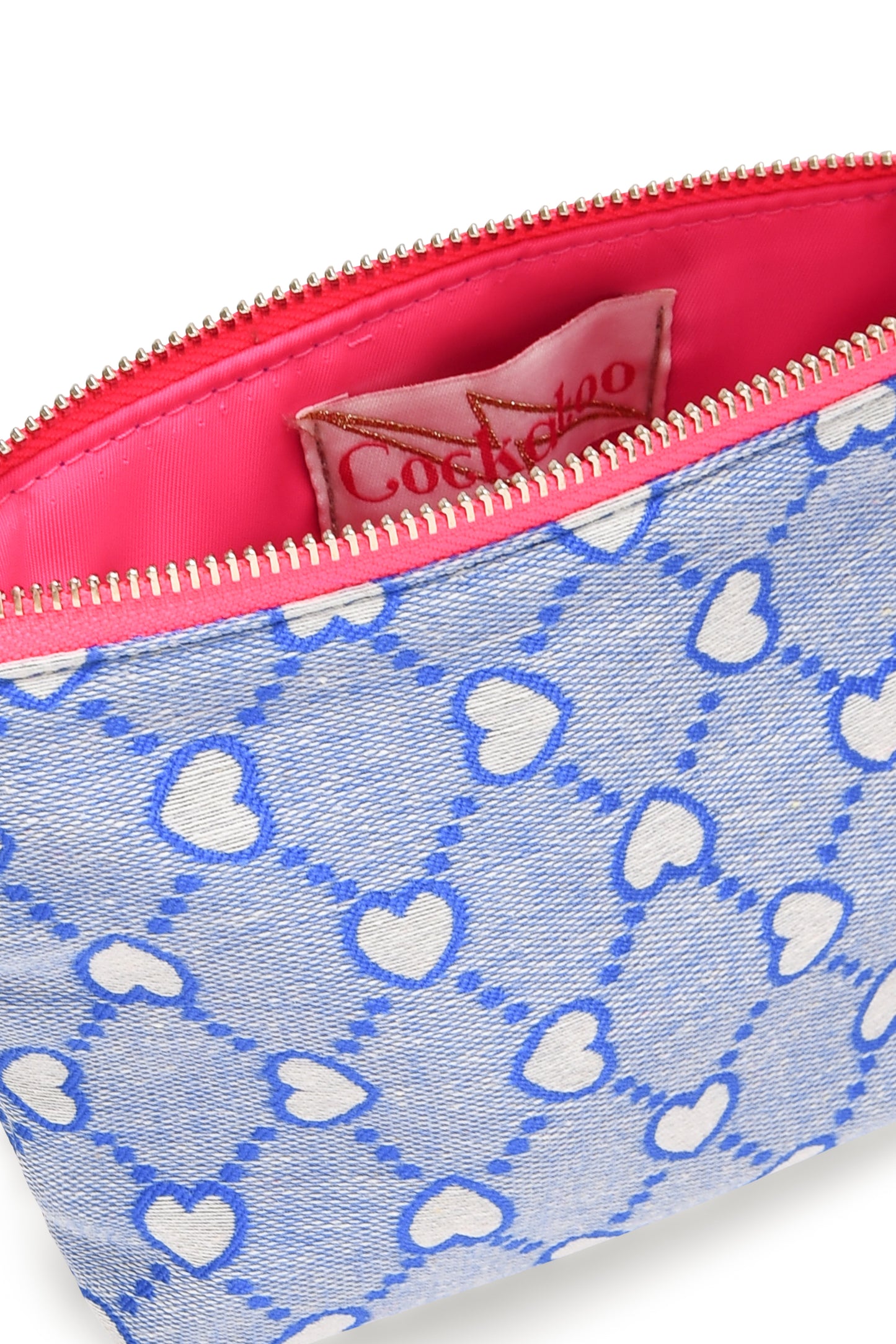 SMALL BLUE LOVE HEART BAG