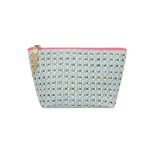 SMALL WOVEN TURQUOISE BAG