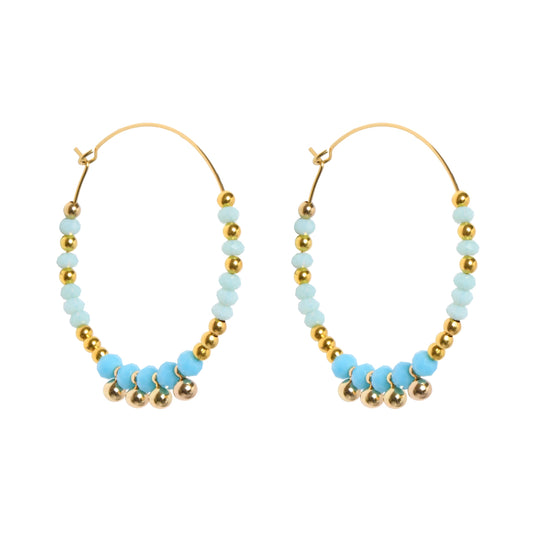 SEABREEZE HOOPS - TURQUOISE