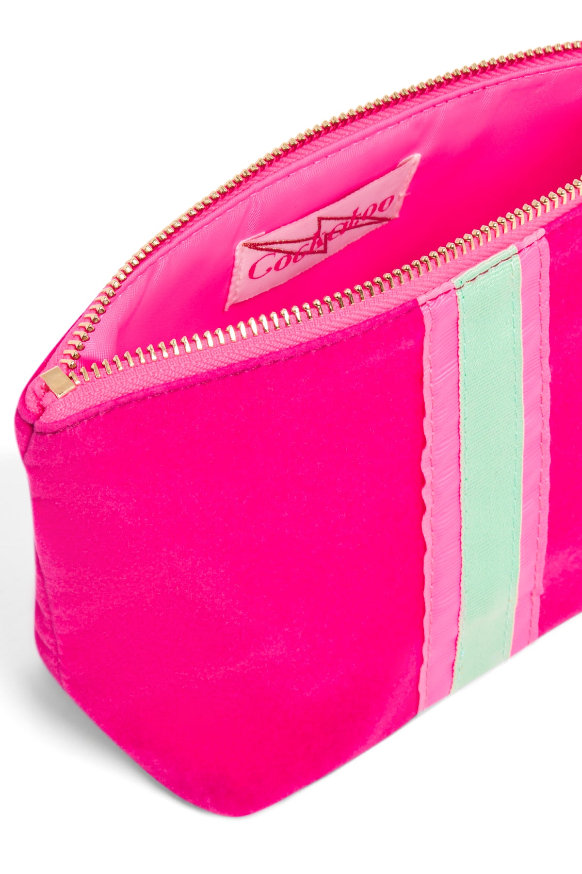 SMALL PINK VELVET BAG