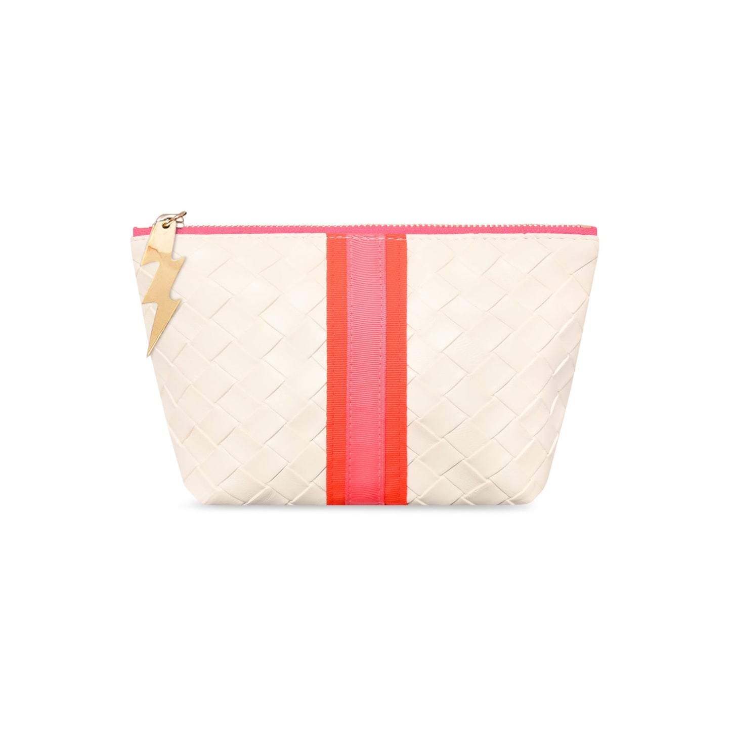 SMALL CREAM WEAVE EFFECT BAG