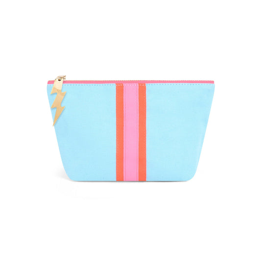 Small Turquoise Lucky Stripe Bag Cockatoo