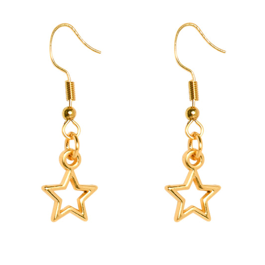 STAR LINE DROPLET EARRINGS