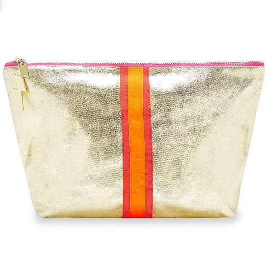 LARGE SHEENY GOLD BAG - Cockatoo
