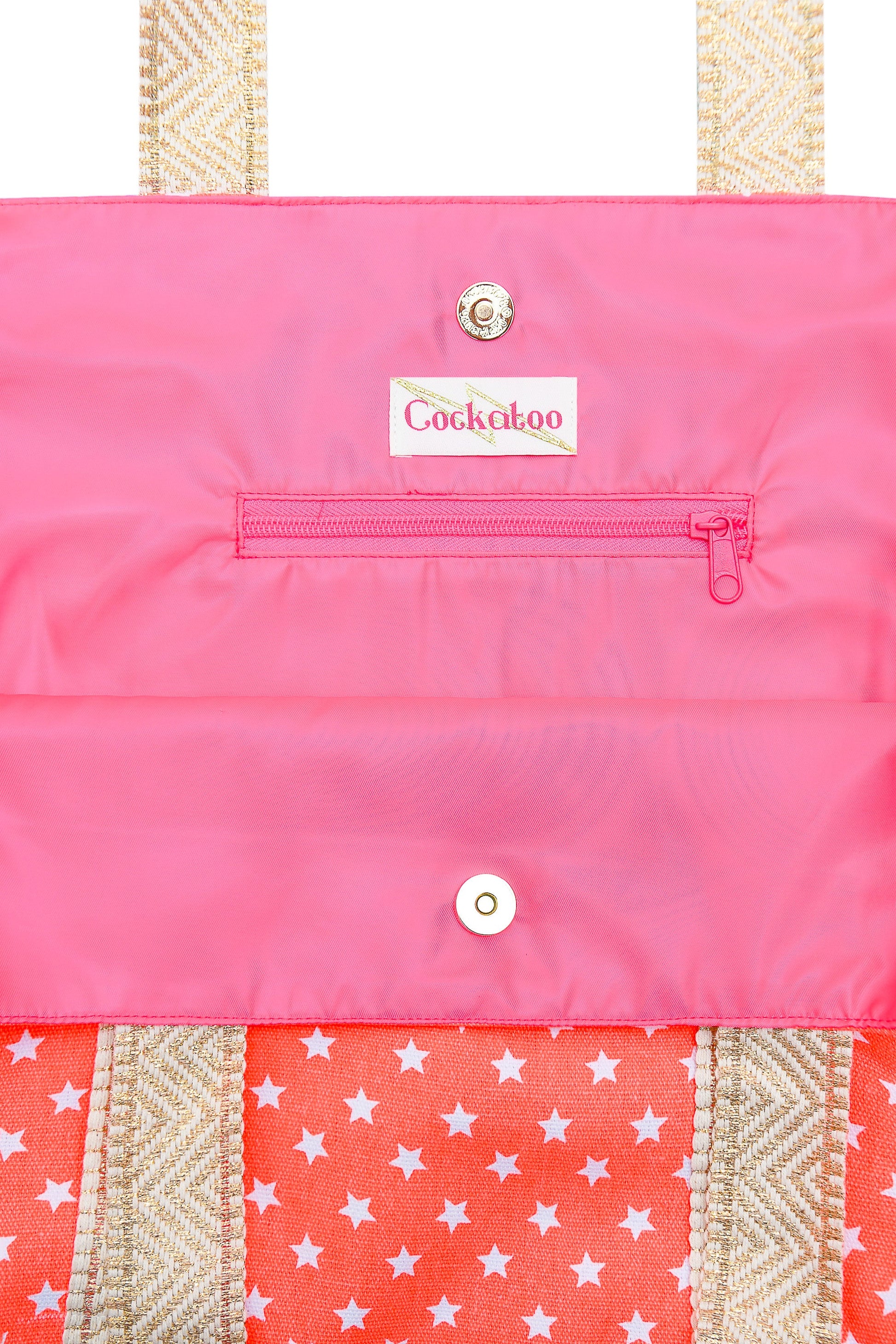 ORANGE STARRY BEACH BAG - Cockatoo