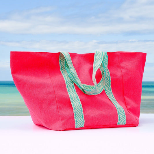 HOT PINK BEACH BAG