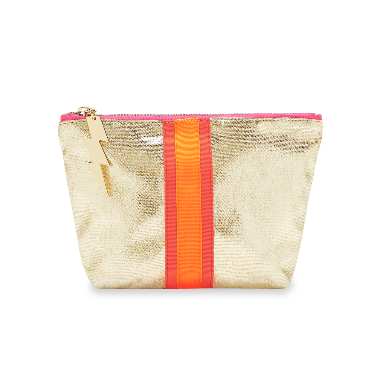SMALL SHEENY GOLD BAG - Cockatoo