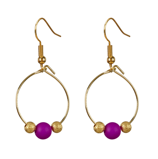 BIRDIE EARRINGS - PURPLE - Cockatoo