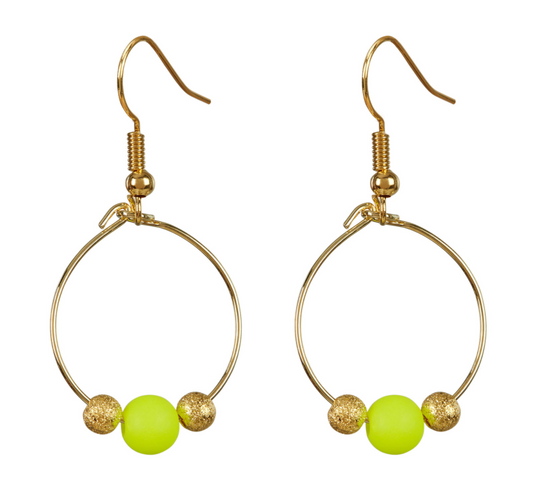 BIRDIE EARRINGS - YELLOW