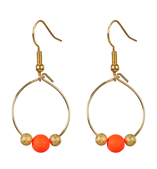 BIRDIE EARRINGS - ORANGE - Cockatoo
