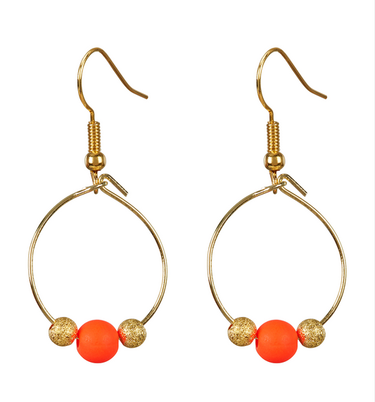 BIRDIE EARRINGS - ORANGE