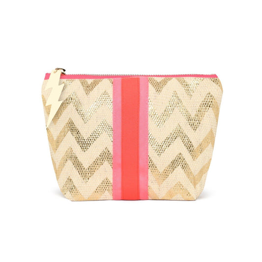 SMALL GOLD ZIG ZAG BAG - Cockatoo