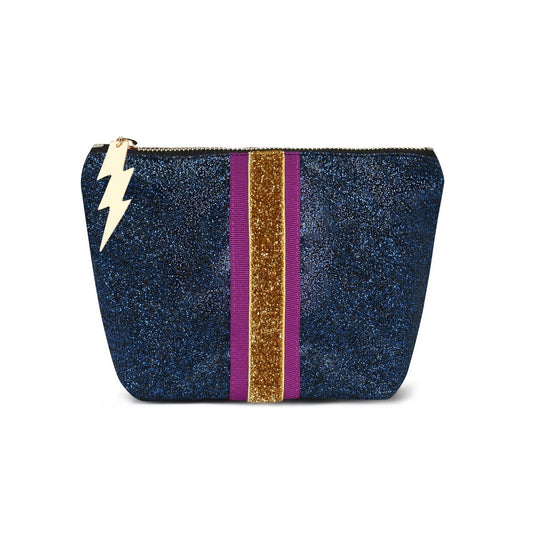 SMALL NAVY GLITTER BAG - Cockatoo
